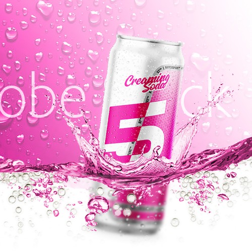 Soda design with the title 'Creaming soda banner'