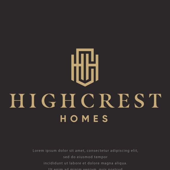 Construction brand with the title 'Logo for High Crest Homes'