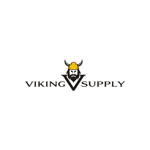 Work logo with the title 'Viking Supply logo concept for construction'