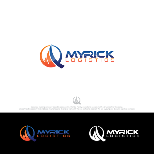 Way design with the title 'Logo For Myrick Logistics'