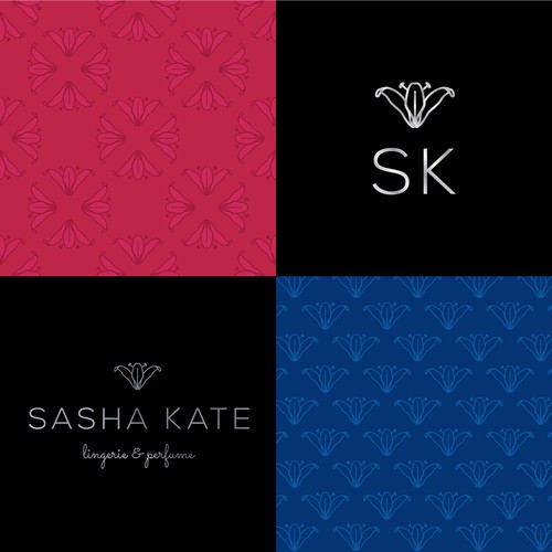Perfume logo with the title 'Lingerie & Perfume Brand Logo'