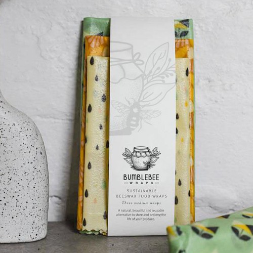 Wax logo with the title 'Logo Design for Beeswax food wrap company'