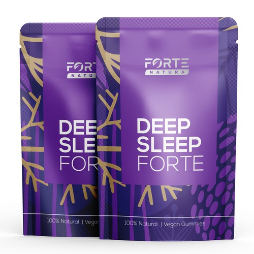 Pouch packaging with the title 'Pouch Packaging for Forte Natura'