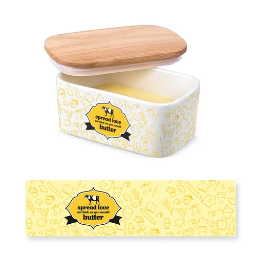Butter design with the title 'butter tub design'