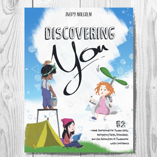 Friendship design with the title 'Children Book Cover'