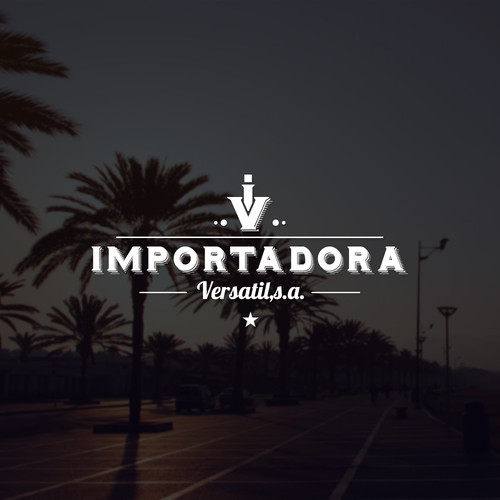 Import-export logo with the title 'vintage & trendy '