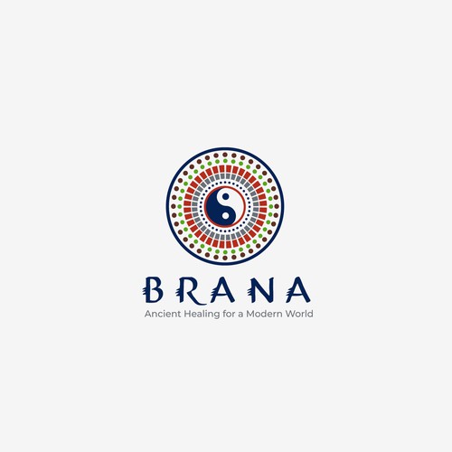 Tribal logo with the title 'Brana Logo'