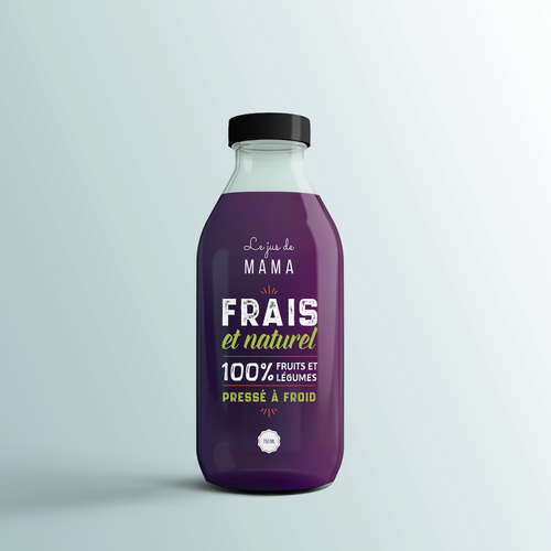 Color label with the title 'Minimalistic Retro Cold Press Label V2'