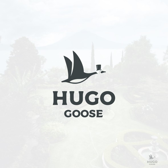 Goose logo with the title 'Hugo Goose'