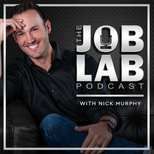 Professional illustration with the title 'Job Lab Podcast iTunes Cover'