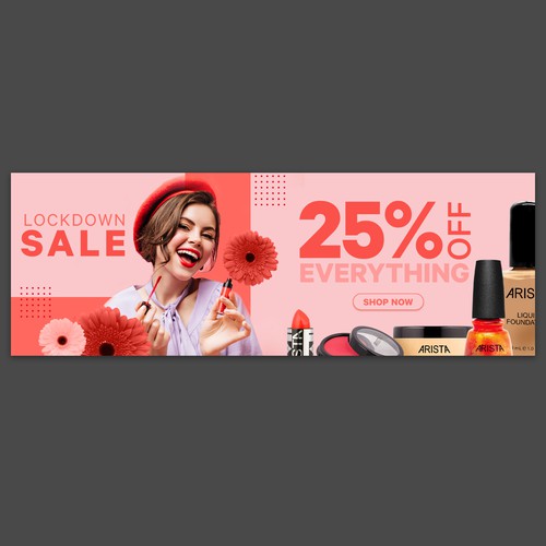 Discount design with the title 'Web Page Header Banner'