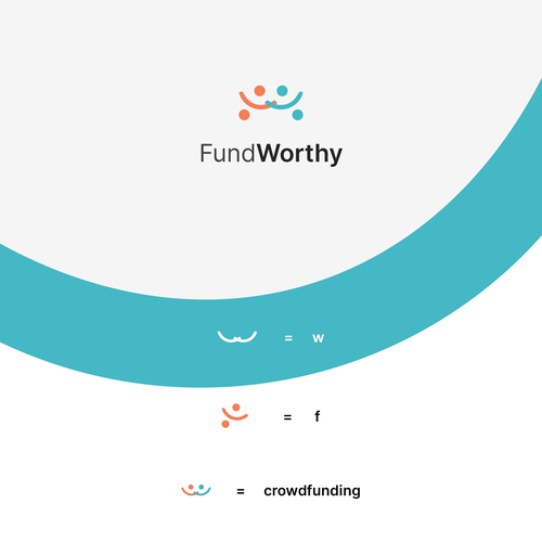 Funding logo with the title 'Creative Crowdfunding Logo'