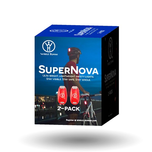 Activewear design with the title 'Retail Packaging for running/visibility gear'