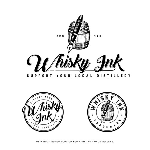 Distillery logo with the title 'Whisky Ink'