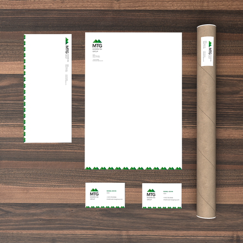 Conservative design with the title 'MTG Logo Proposal'