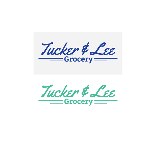 Grocery logo with the title 'Tucker & Lee Grocery'