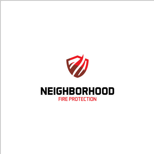 Glossy logo with the title 'Fire Protection'