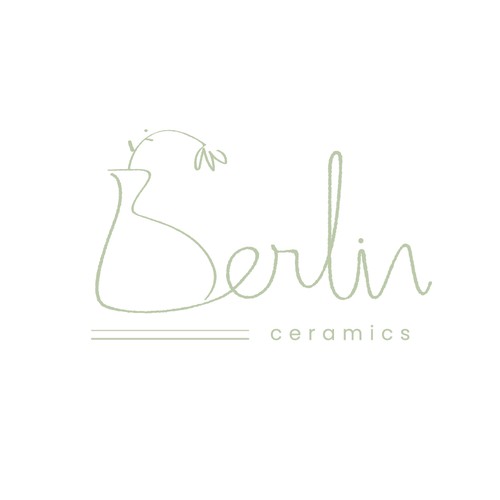 Earthy design with the title 'Berlin Ceramics Logo'