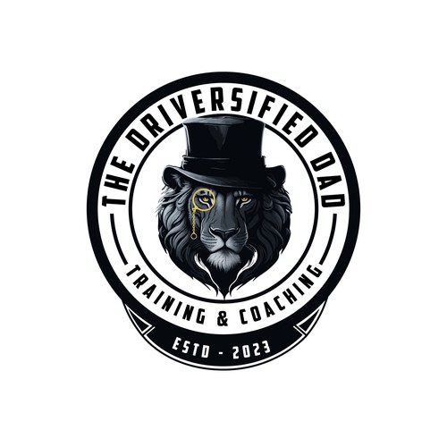 Lion head logo with the title 'Logo Design for a training & Coaching'