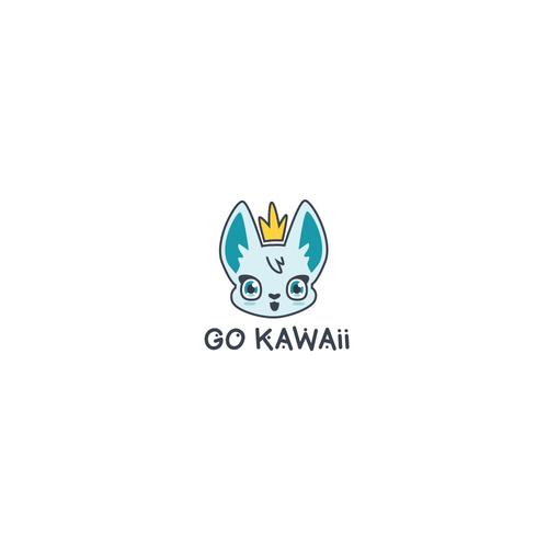 Queen design with the title 'Logo concept for Go Kawaii'