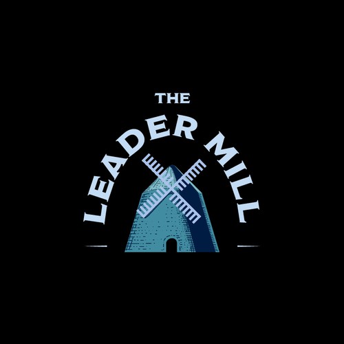 Mill logo with the title 'Bold powerful company logo proposal for The Leader Mill'
