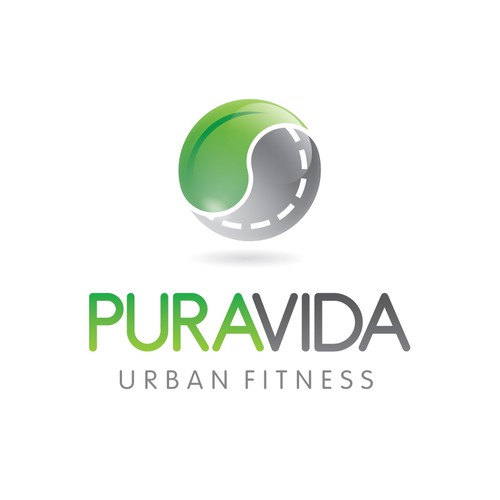 Well-being logo with the title 'Puravida urban fitness logo'