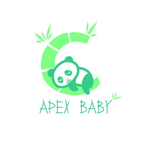 Bamboo logo with the title 'Design a logo for natural baby products'