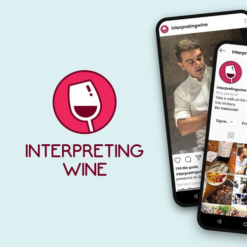 Podcast brand with the title 'Logo for a wine culture podcast'