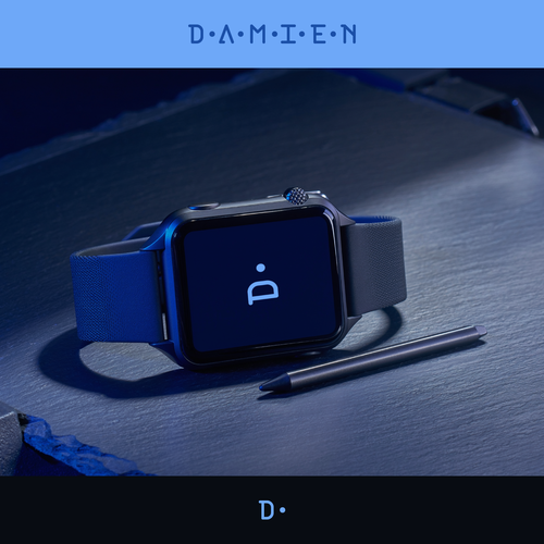 Signal logo with the title 'D.A.M.I.E.N — Personal AI Operating System Logo'