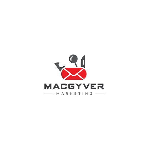 Email logo with the title 'macgyver marketing'