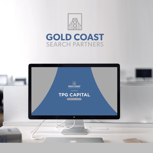 Pitch deck design with the title 'Pitch Deck for Financial Brand'