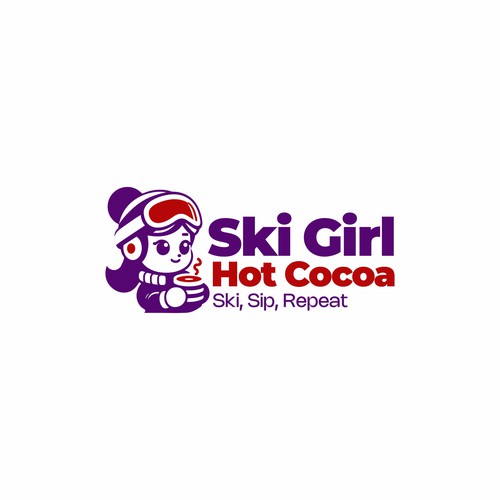 Cocoa logo with the title 'Logo for a Hot Cocoa Stand'