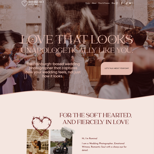 Design with the title 'Optimisation of Romina key photo'