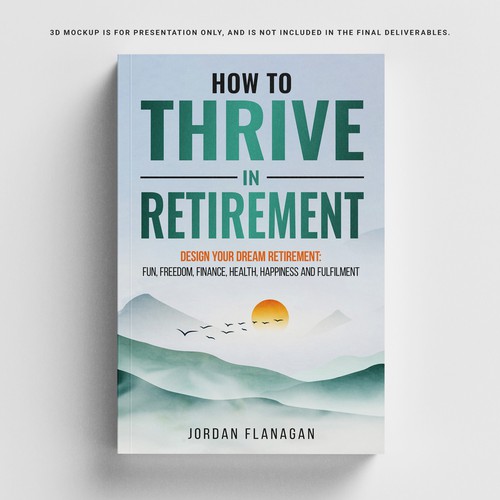 Retirement design with the title 'Book Cover Design'