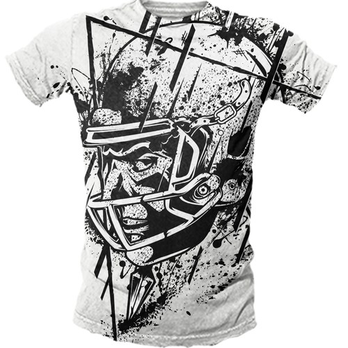 Grunge t-shirt with the title 'VINTAGE FOOTBALL DESIGN CONTEST'