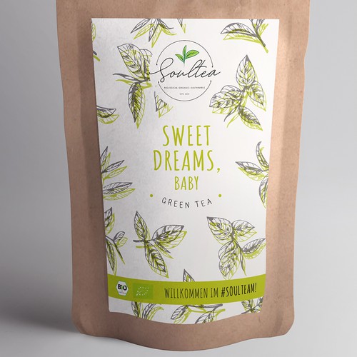 organic tea packaging