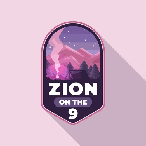 B&B logo with the title 'Badge logo concept for Zion on the 9'