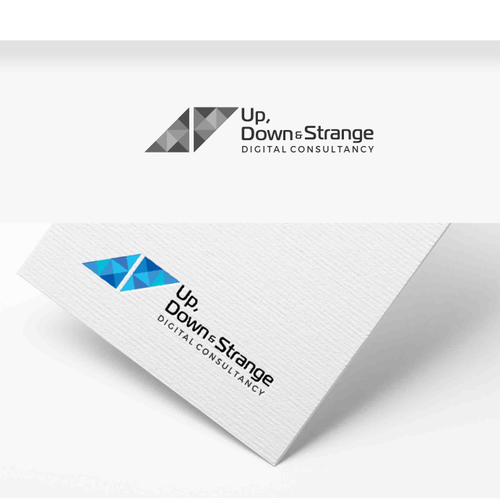 Strange logo with the title 'Up, Down & Strange Digital Marketing Consultancy'