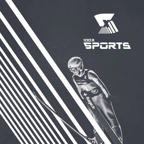 Edgy brand with the title '100x Sports'