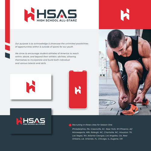 Tv show logo with the title 'High School All-Starz TV Show'