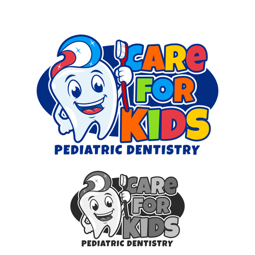 Tooth logo with the title 'Care for Kids'