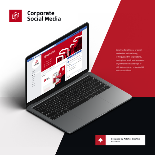 Profile design with the title 'Attractive Modern Social Media Cover'