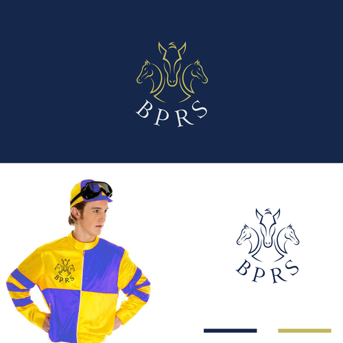 Horse design with the title 'Luxury logo design for BPRS or Barrett Partners'