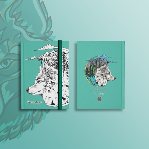 Notebook design with the title 'Notebook for kids'