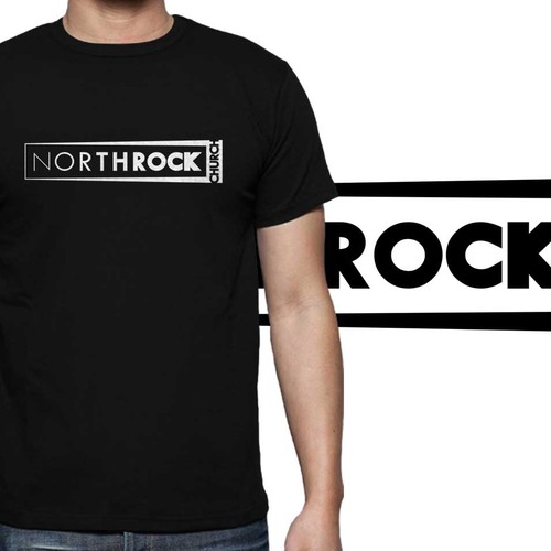 Rock design with the title 'northrock fade thick font'
