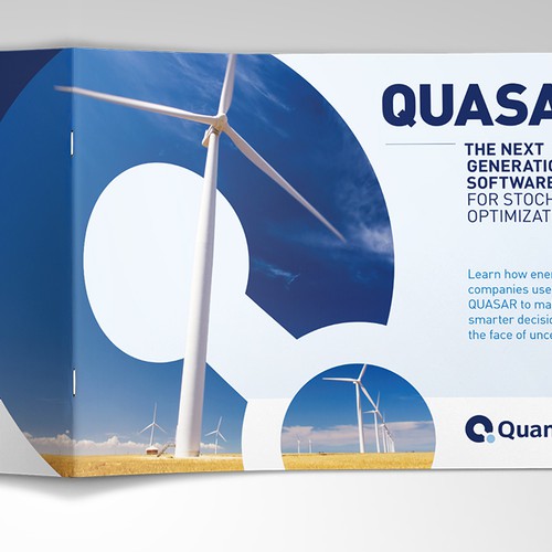 Industrial design with the title 'Quasar Brochure'