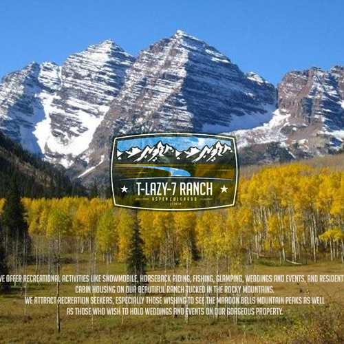 Ranch logo with the title 'Logo For T Lazy Ranch'