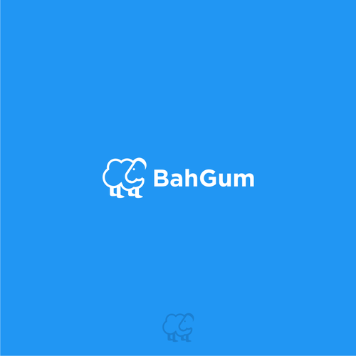 Sheep logo with the title 'bahgum'