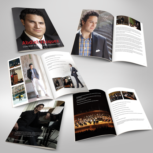 Concert design with the title 'Abdiel Vázquez'