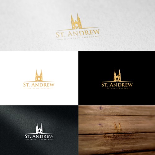 Religious logo with the title 'St. Andrew Catholic Church'